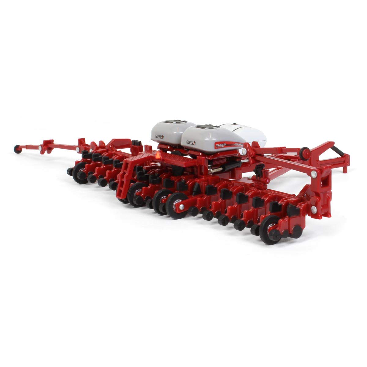 Case IH planter wheel detail with rubber tires for smooth rolling