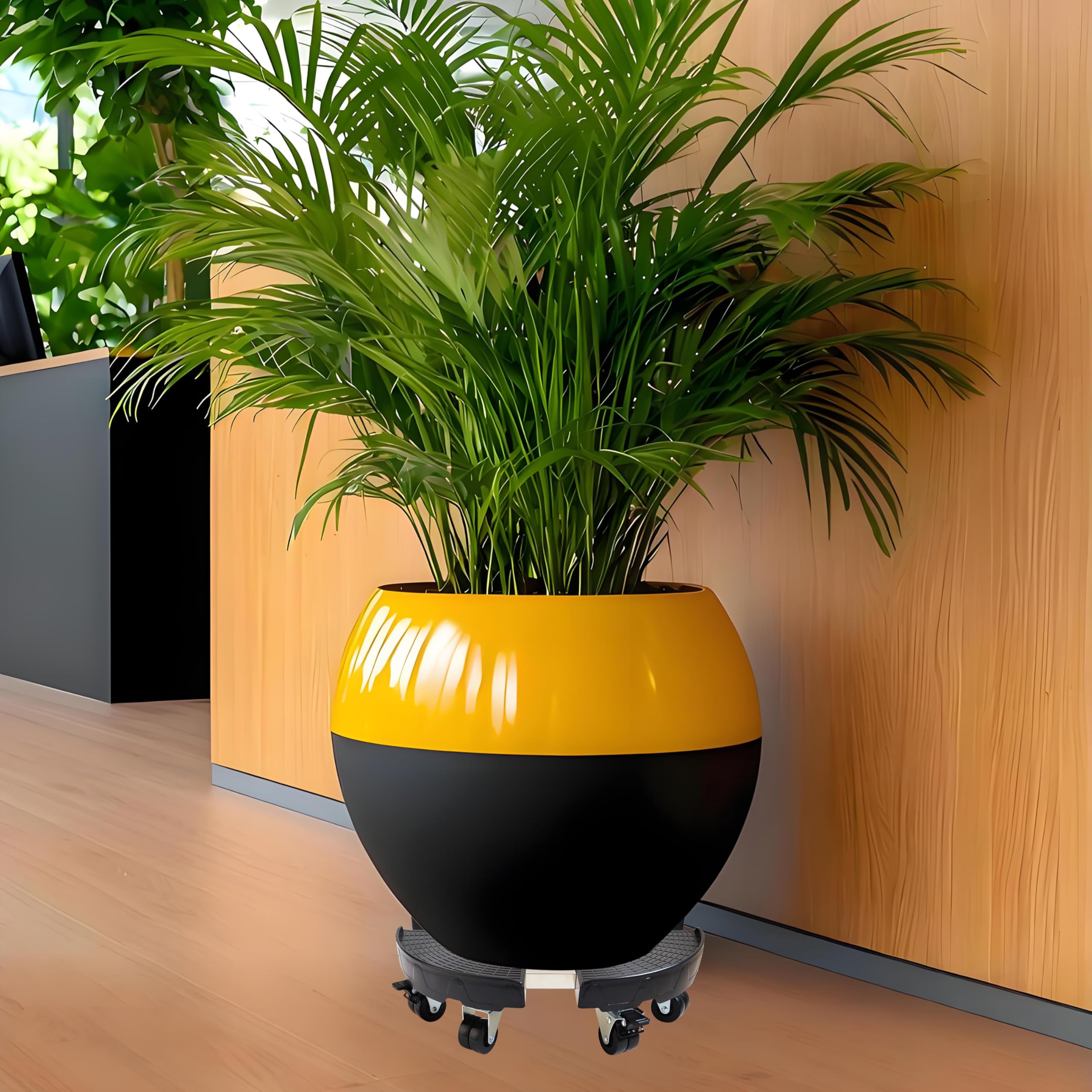 CASIMR twin swivel casters with locking brake protecting floors and stabilizing load