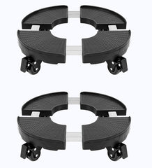 CASIMR front view showing two assembled plant stands and packaging, highlights durability