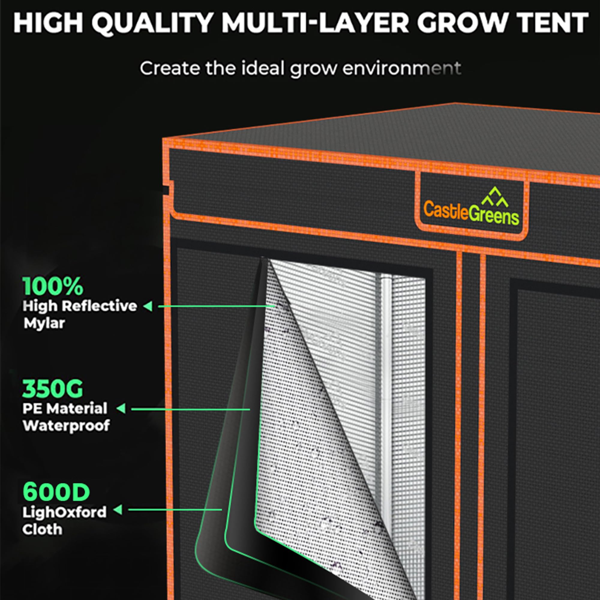 CastleGreens iron mesh shelves fitted for layered seedling benefit