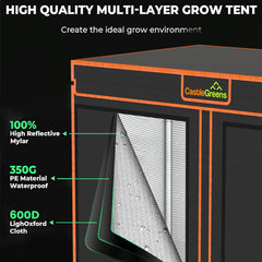 CastleGreens iron mesh shelves fitted for layered seedling benefit