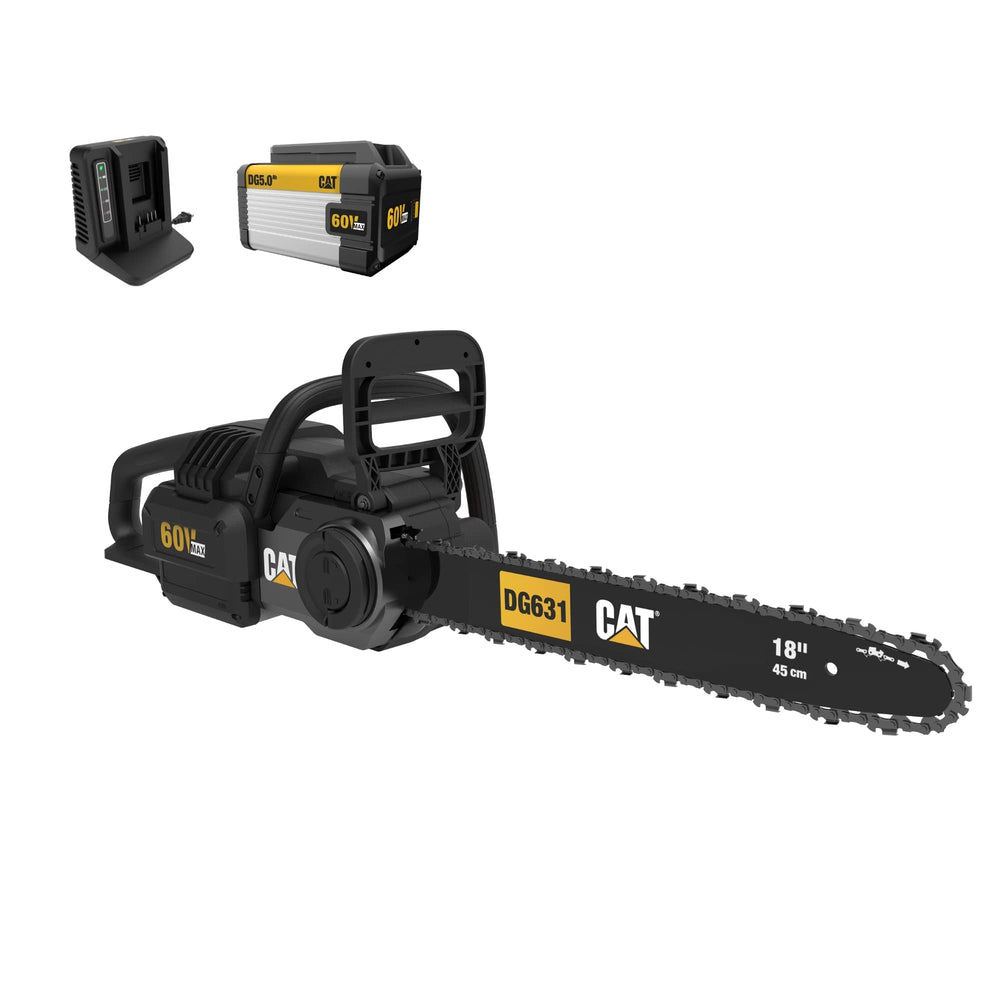 CAT DG631 front view showing saw design and easy handling benefit