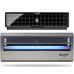 Catchmaster front view showing aluminum housing and discreet design benefit