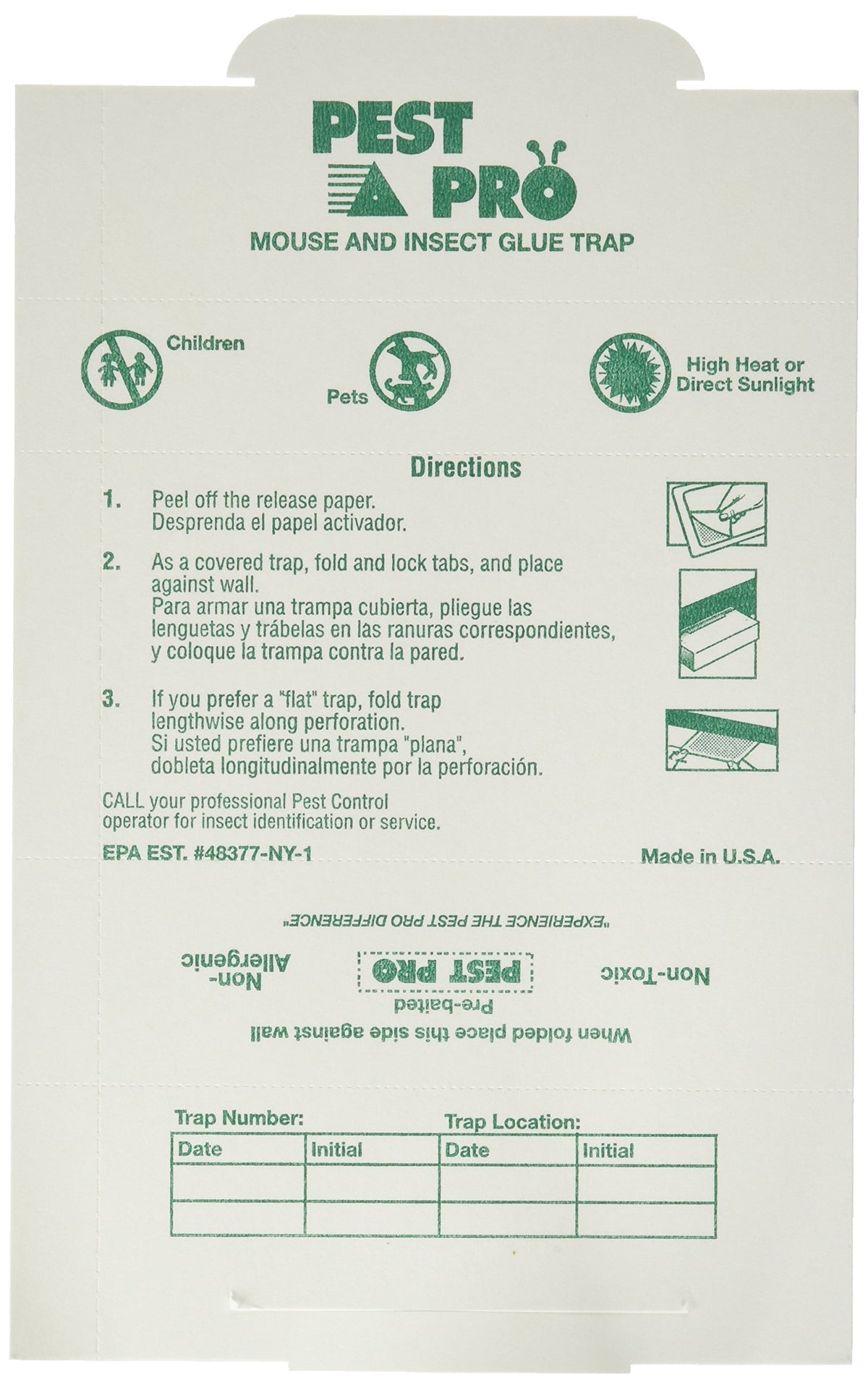 Catchmaster glue board front packaging showing peanut butter scent and 75-count benefit