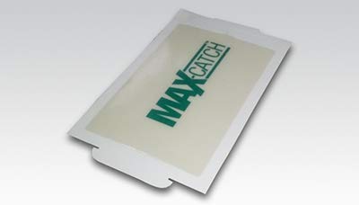 Catchmaster glue surface close-up showing adhesive texture and strong hold
