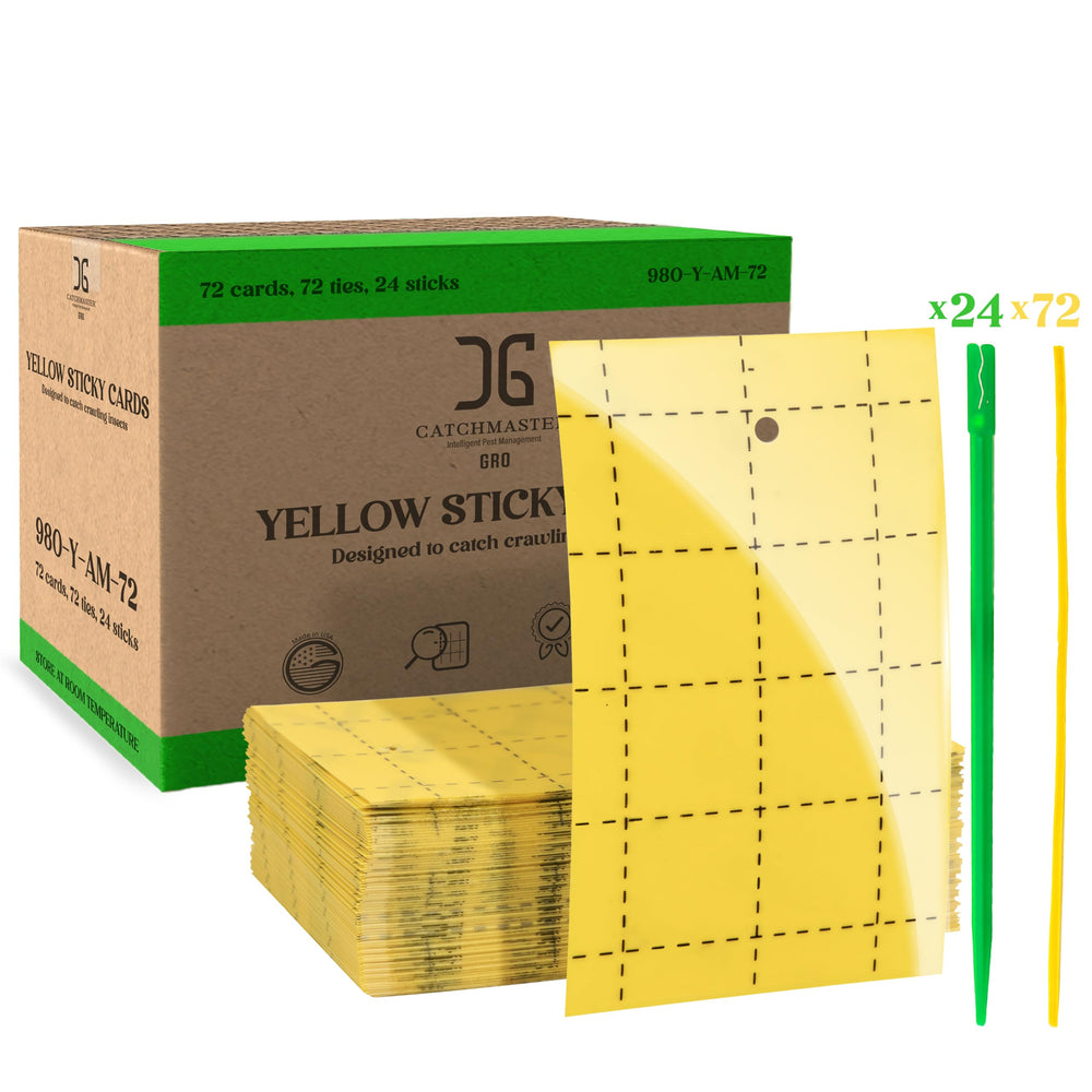 Catchmaster GRO front packaging showing 72-pack and product benefits