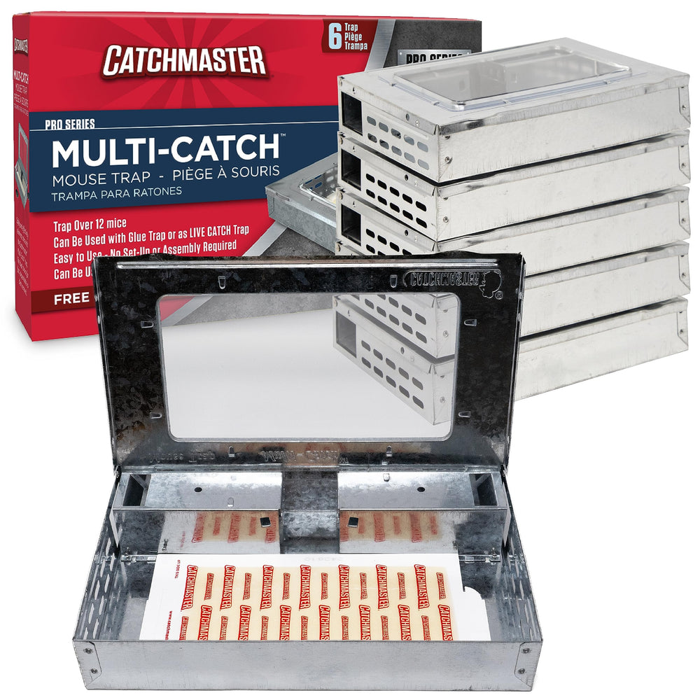 Catchmaster front view of Multi-Catch trap showing ready-to-use design and convenience
