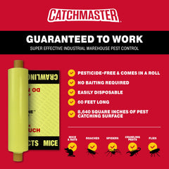 Catchmaster roll cut to length ready to place for customized coverage