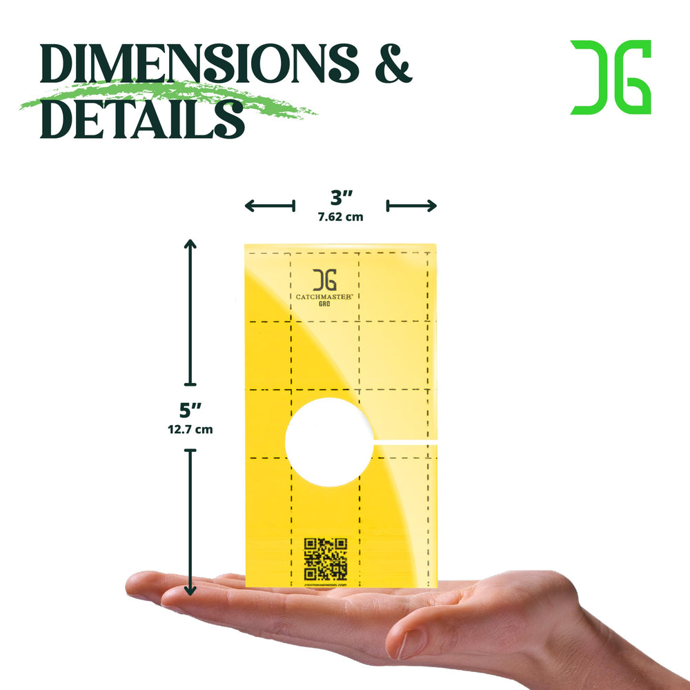 Catchmaster stacked cards next to a ruler showing pack quantity benefit