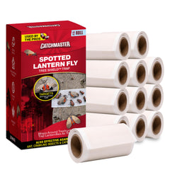 Catchmaster Tree Shield front packaging showing 12 rolls and product branding for easy storage