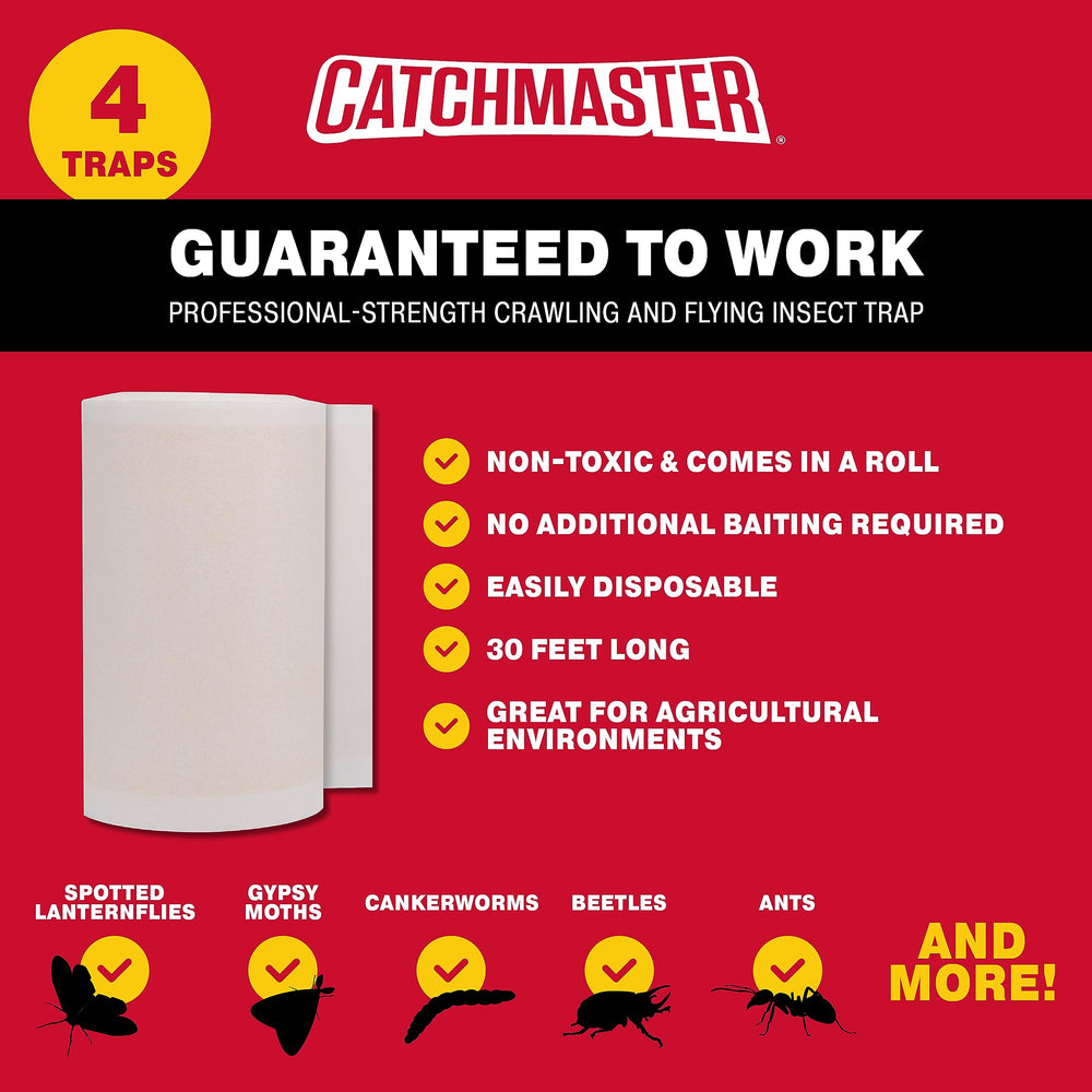 Catchmaster Tree Shield wrapped around a tree trunk demonstrating protective barrier placement
