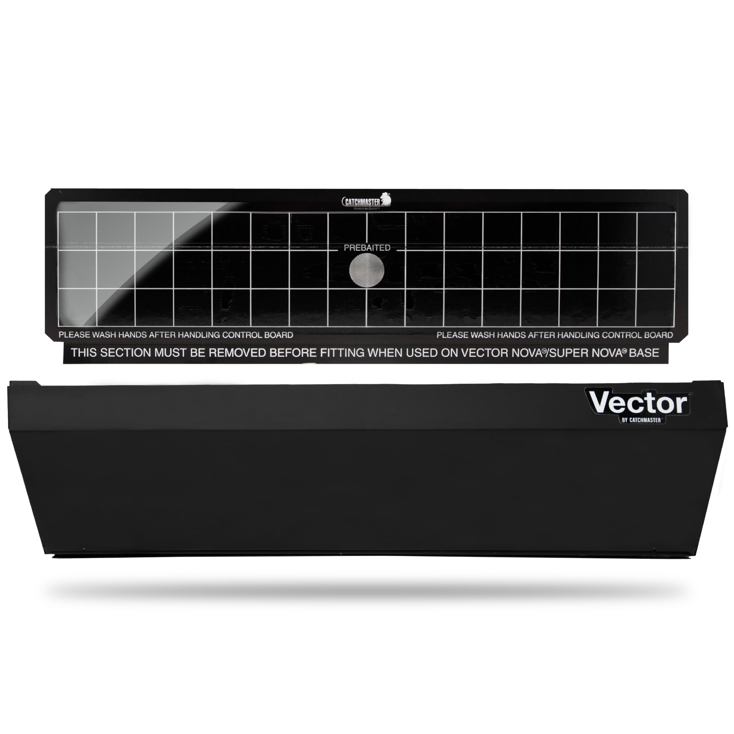 Catchmaster Vector Optima front view showing sleek black housing and discreet design benefit