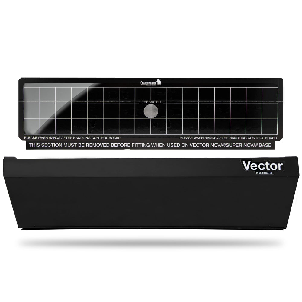 Catchmaster Vector Optima front view showing sleek black housing and discreet design benefit