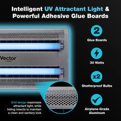 Catchmaster Vector 30 close-up of glue board demonstrating discreet, mess-free capture