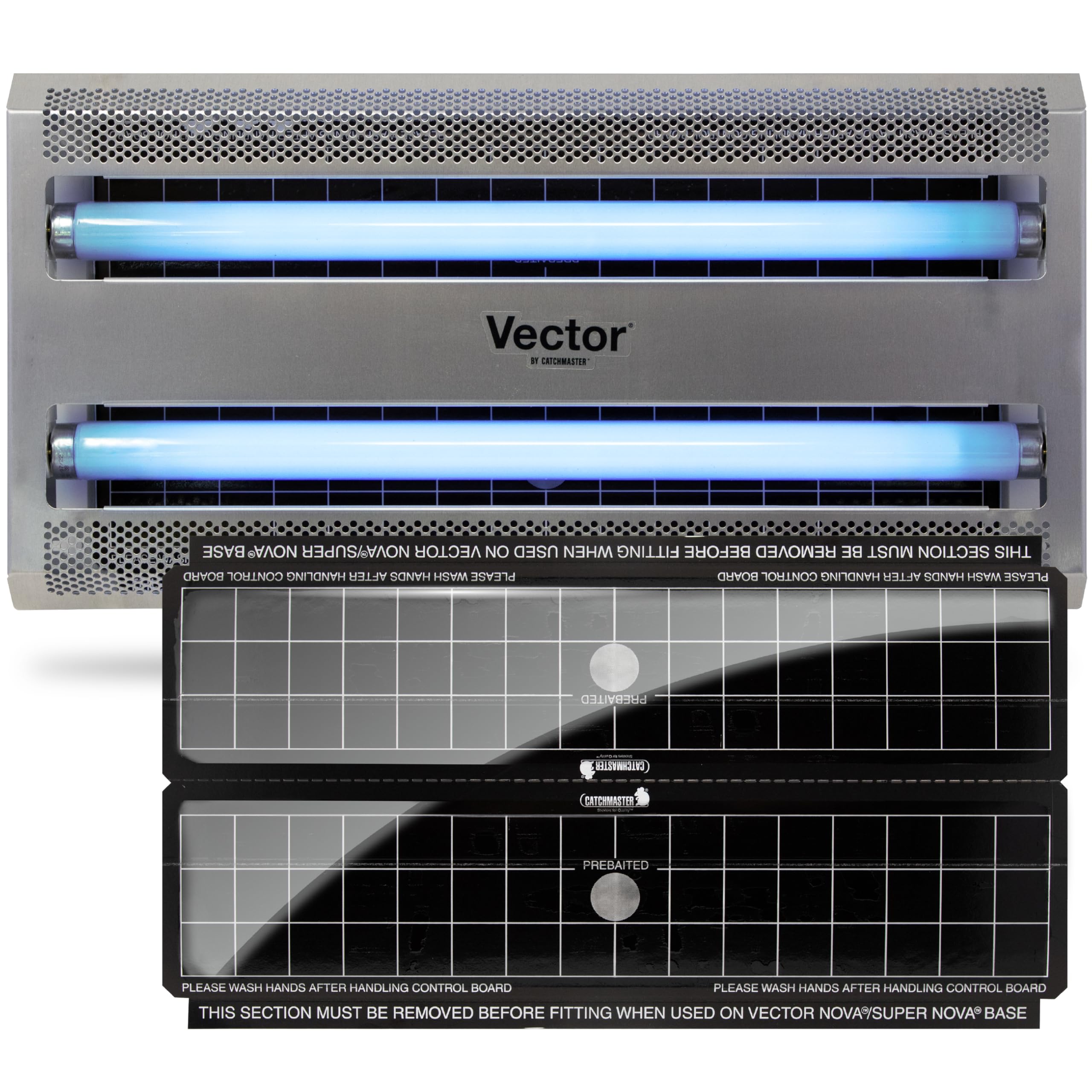 Catchmaster Vector 30 front view showing sleek aluminum housing and low-profile benefits