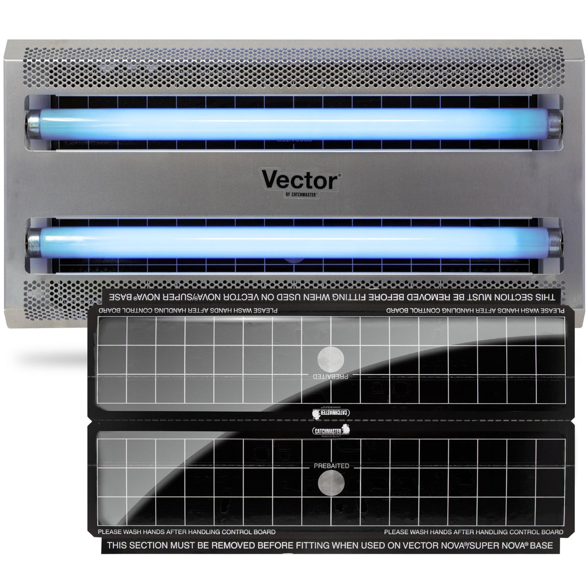Catchmaster Vector 30 front view showing sleek aluminum housing and low-profile benefits