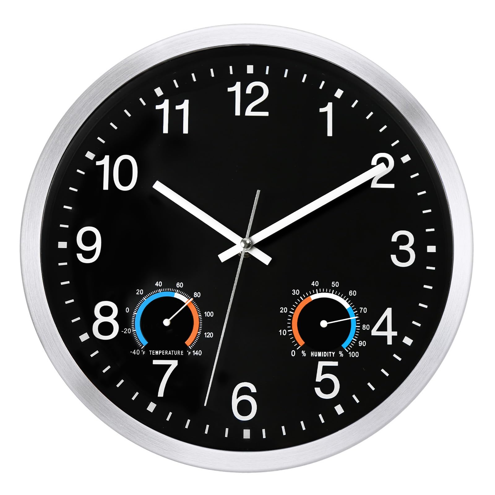Caysie front view showing bold numerals and black dial for quick readings