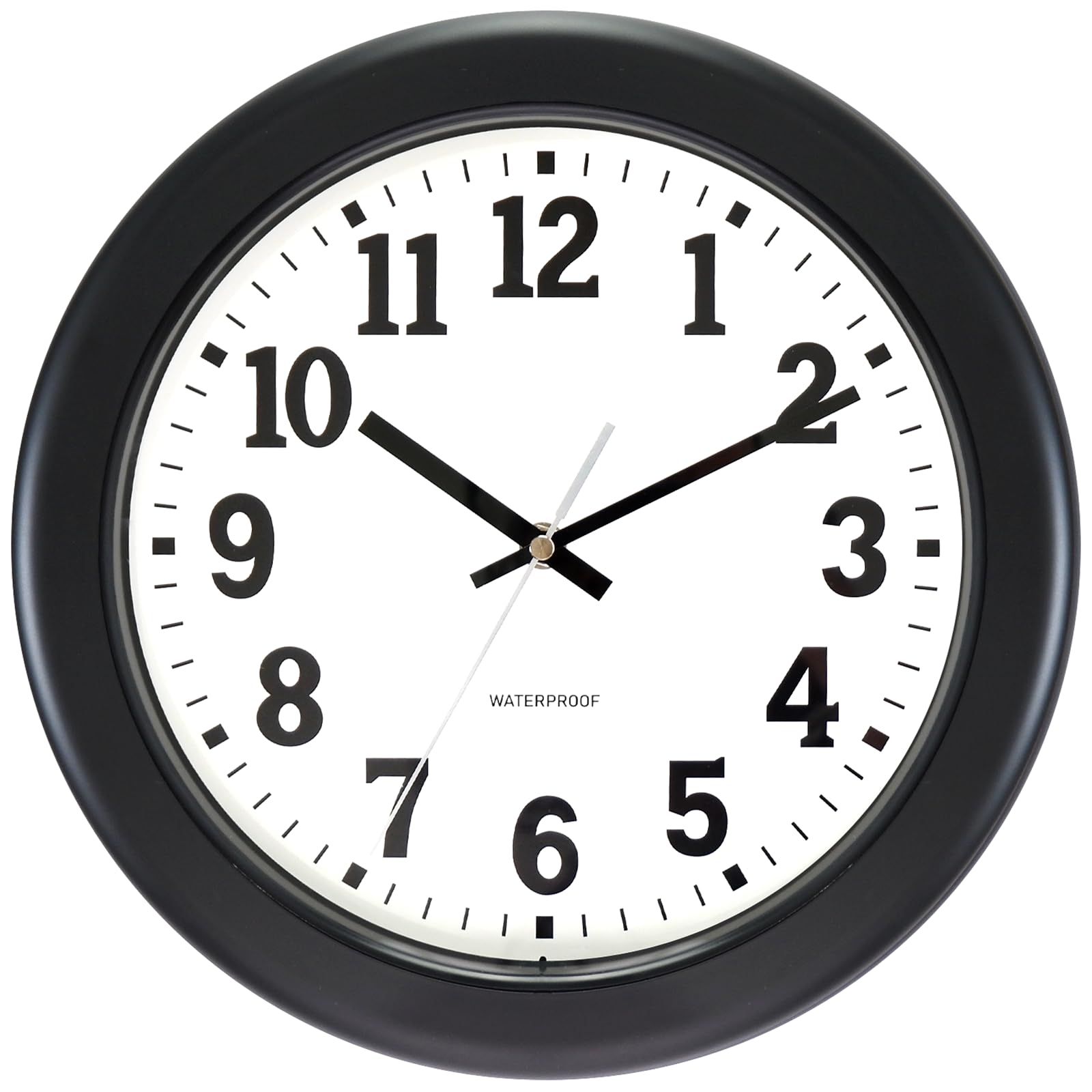 Caysie front view showing clean black frame and clear numerals, easy time reading