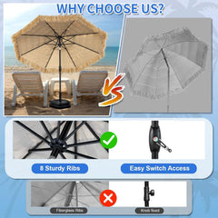 CBFULLRES umbrella over patio dining set providing comfortable shade