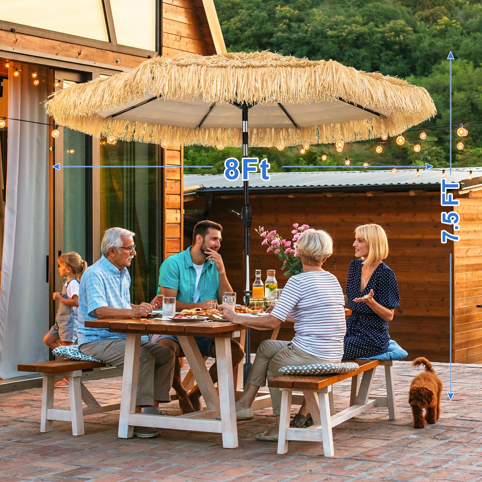 CBFULLRES umbrella beside lounge chair showing size and coverage