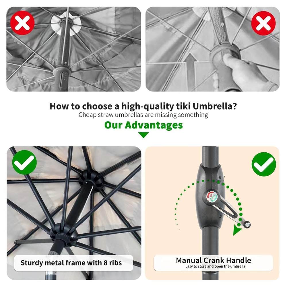 CBFULLRES umbrella height comparison with table and chairs showing scale