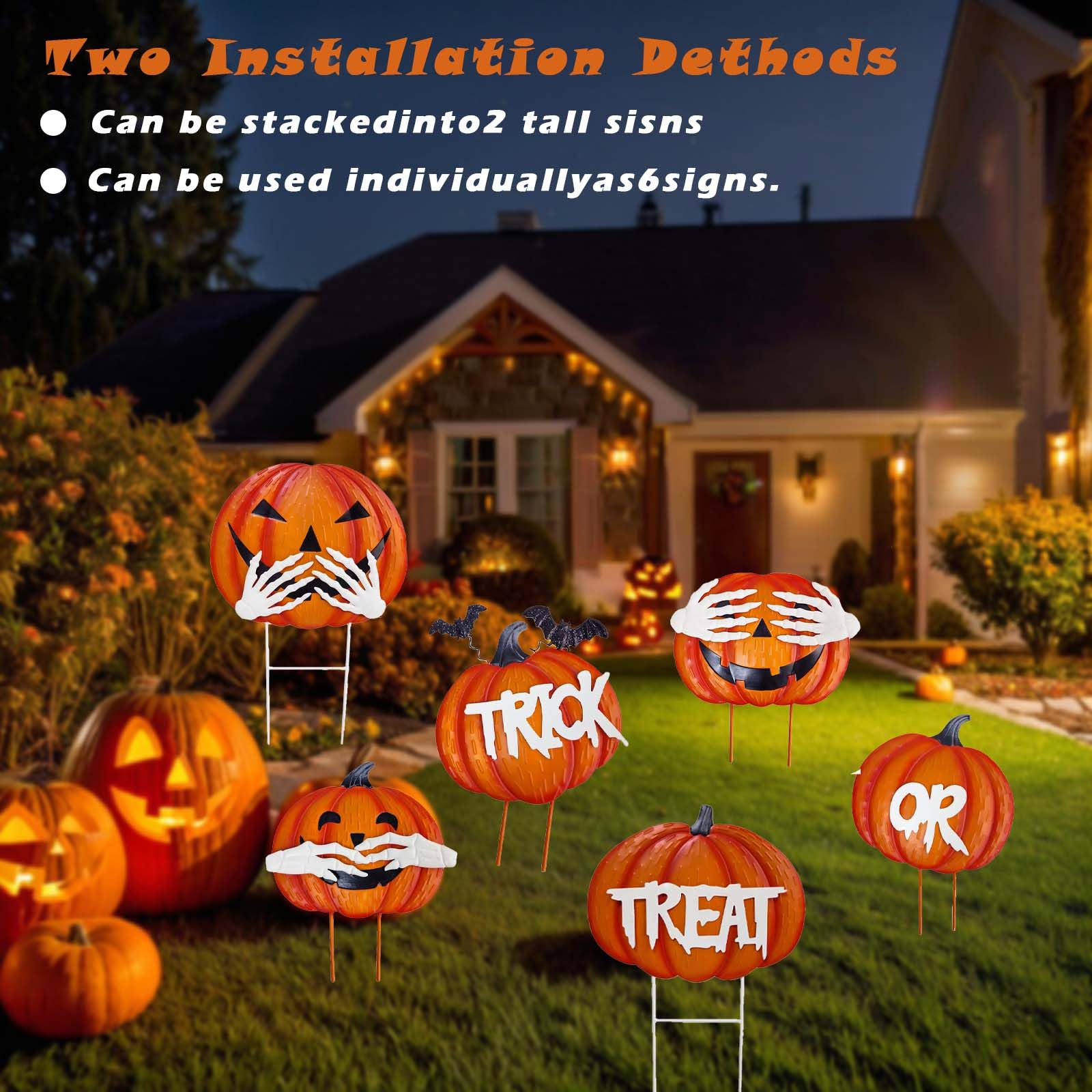 Cbumane porch scene with pumpkins accenting entry for welcoming seasonal curb appeal