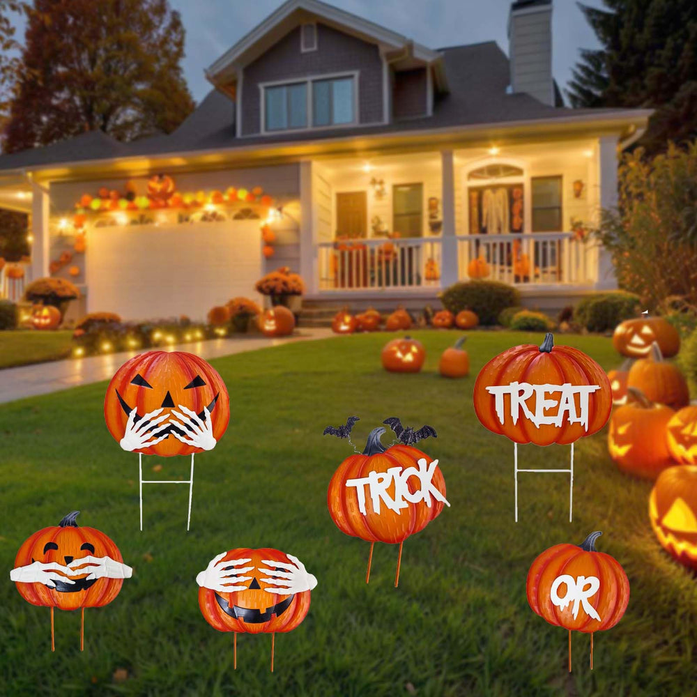 Cbumane stacked pumpkins beside a ruler showing size and scale for accurate planning