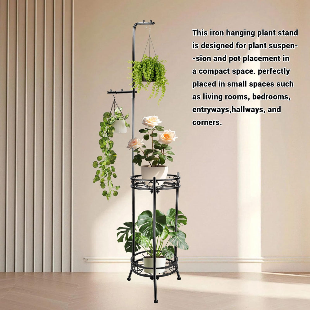CCAENI in-use on balcony displaying multiple hanging and potted plants