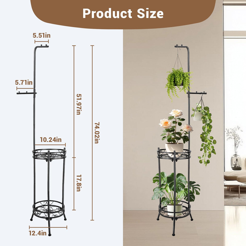 CCAENI top rod and hook detail illustrating flexible hanging space