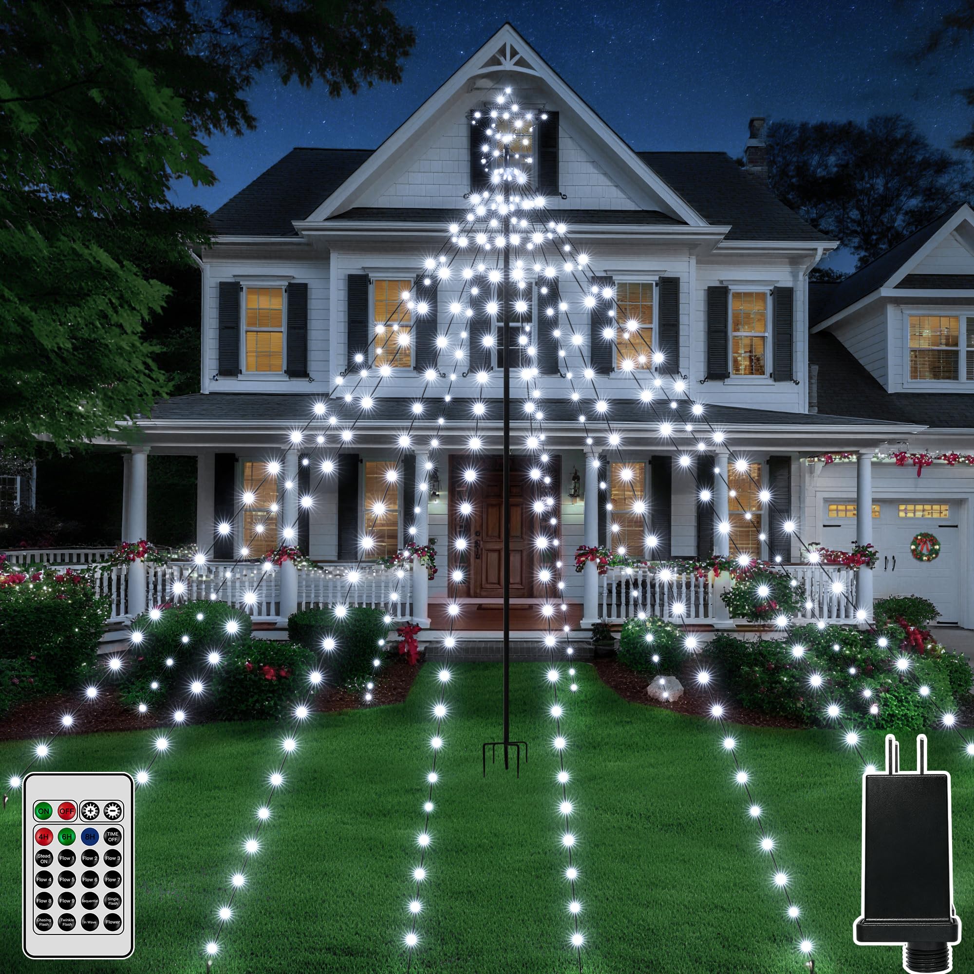 Ccinny front packaging showing complete 340LED set and benefits