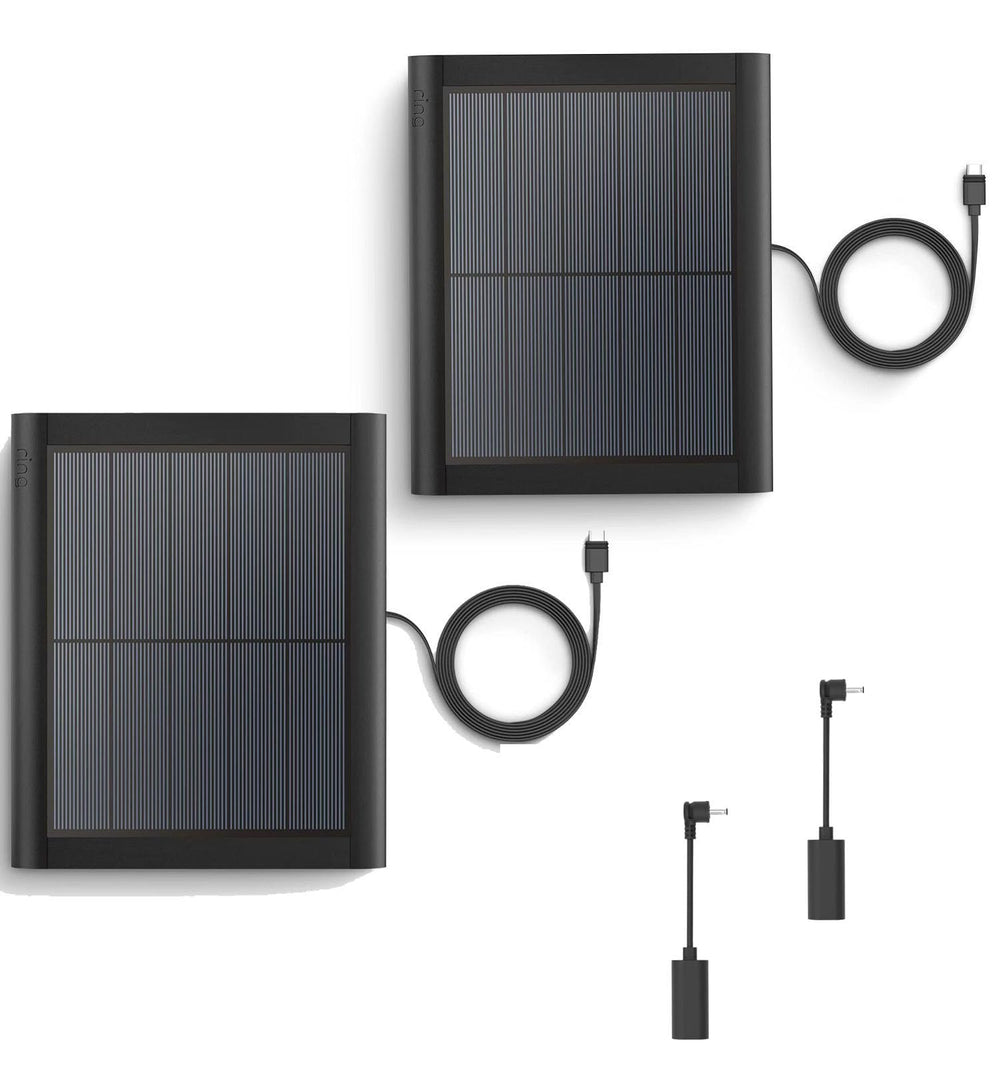 CCYRYY front view of two solar panels showing compact dual-pack benefit