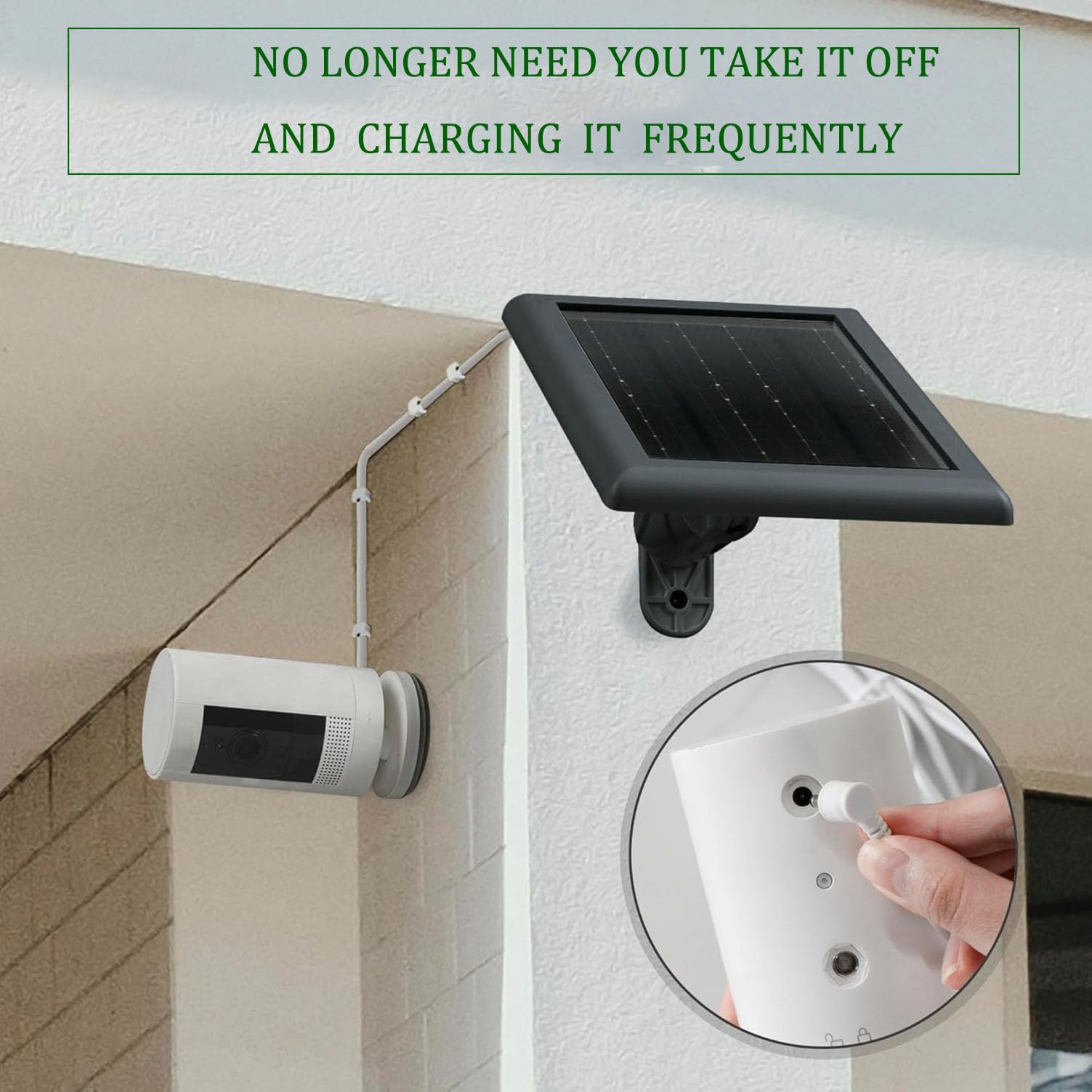 CCYRYY side view of adjustable mount for angling toward sunlight