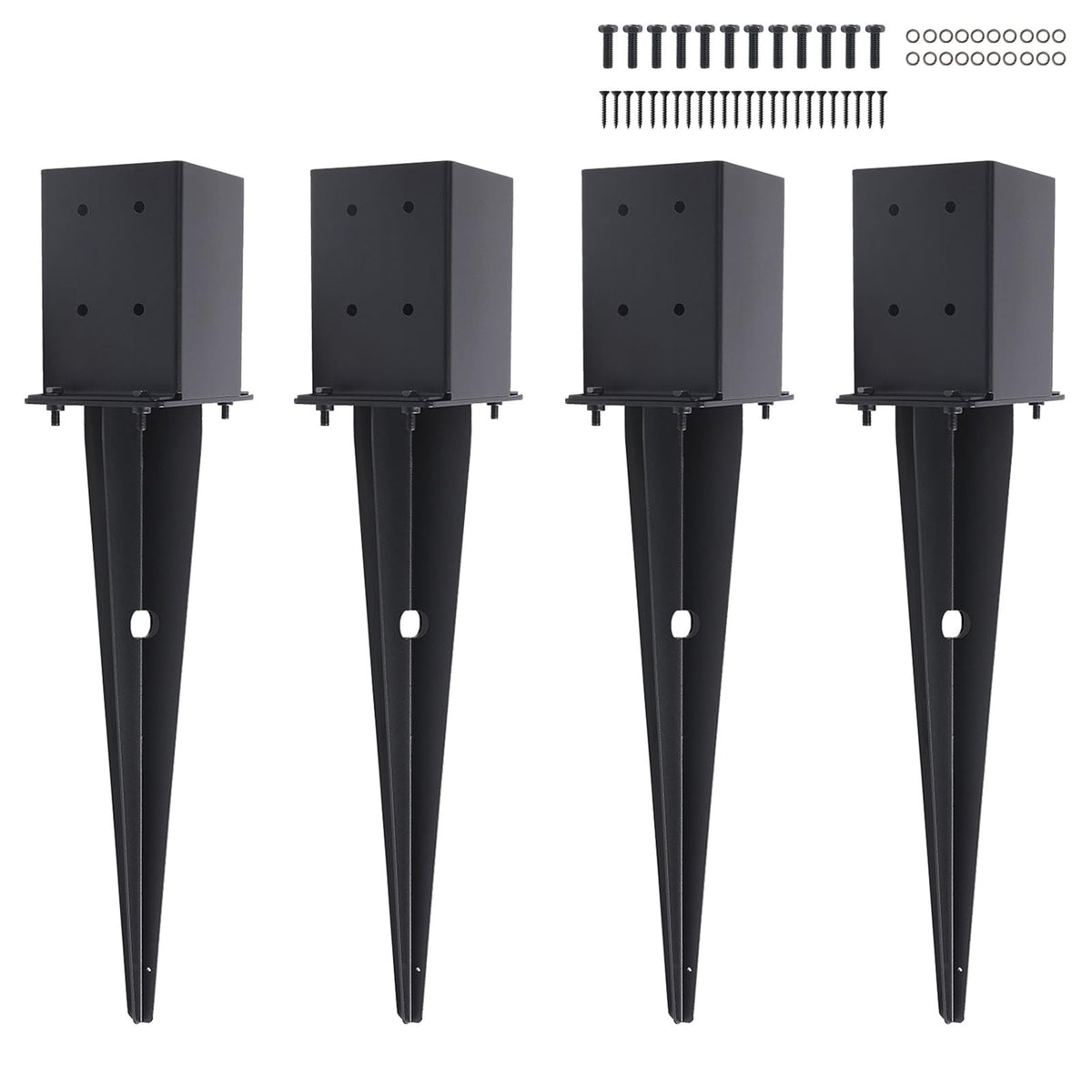 CDFYJHFDQ front view of 22-inch post anchor showing robust sleeve and finish