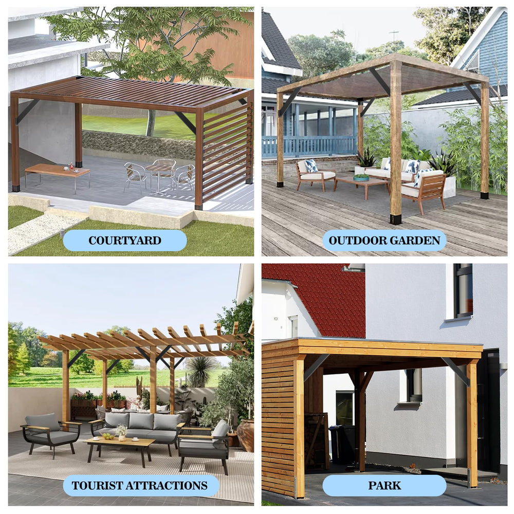 CDFYJHFDQ installed pergola in backyard showing finished look and long‑term durability benefit