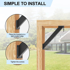 CDFYJHFDQ screws and hardware laid out showing included fasteners for easy installation