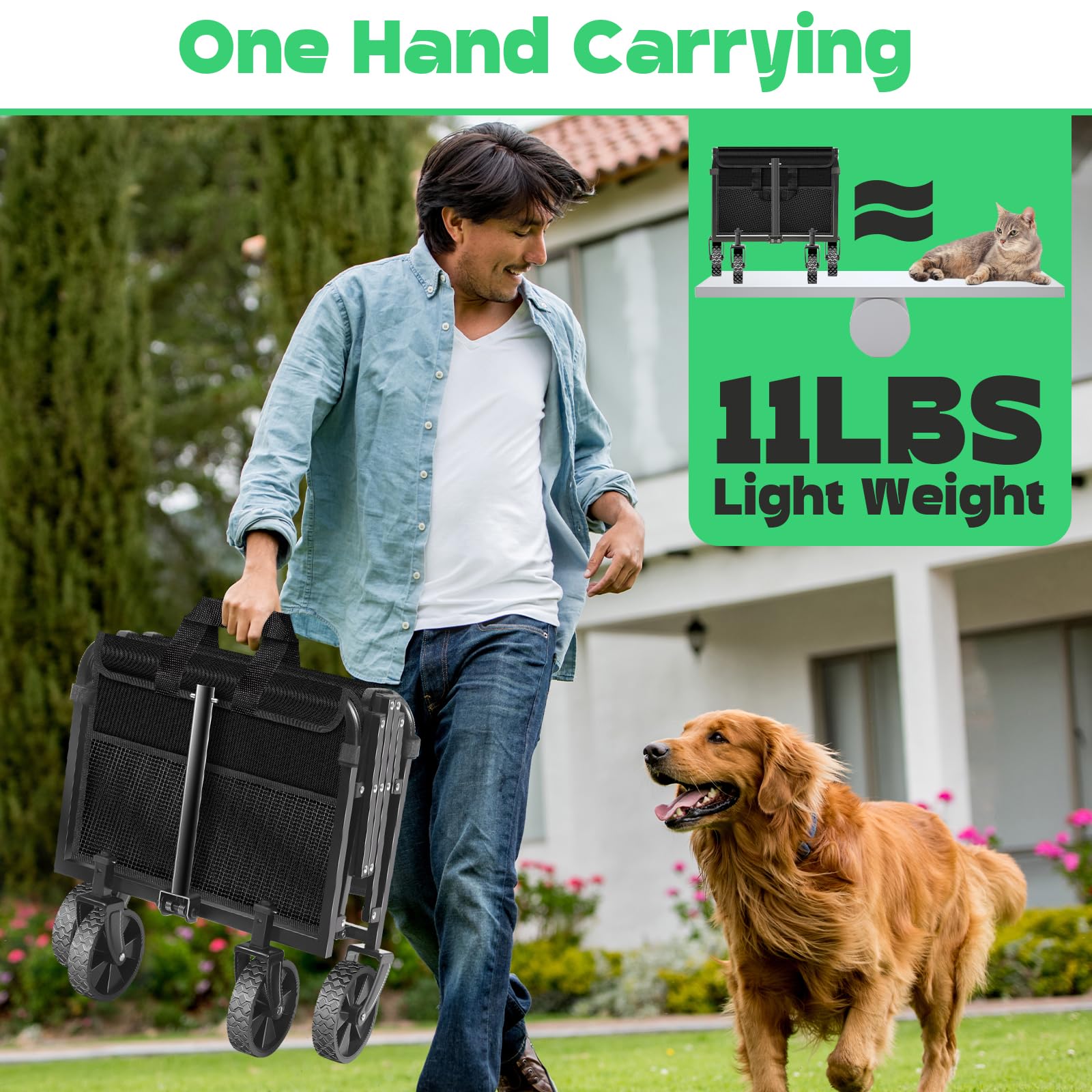 CDYJLDY adjustable telescopic handle demonstrating ergonomic pull benefit