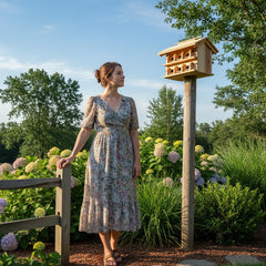 CEDAR ALPHA starling-resistant entry holes sized for martins to help protect nests