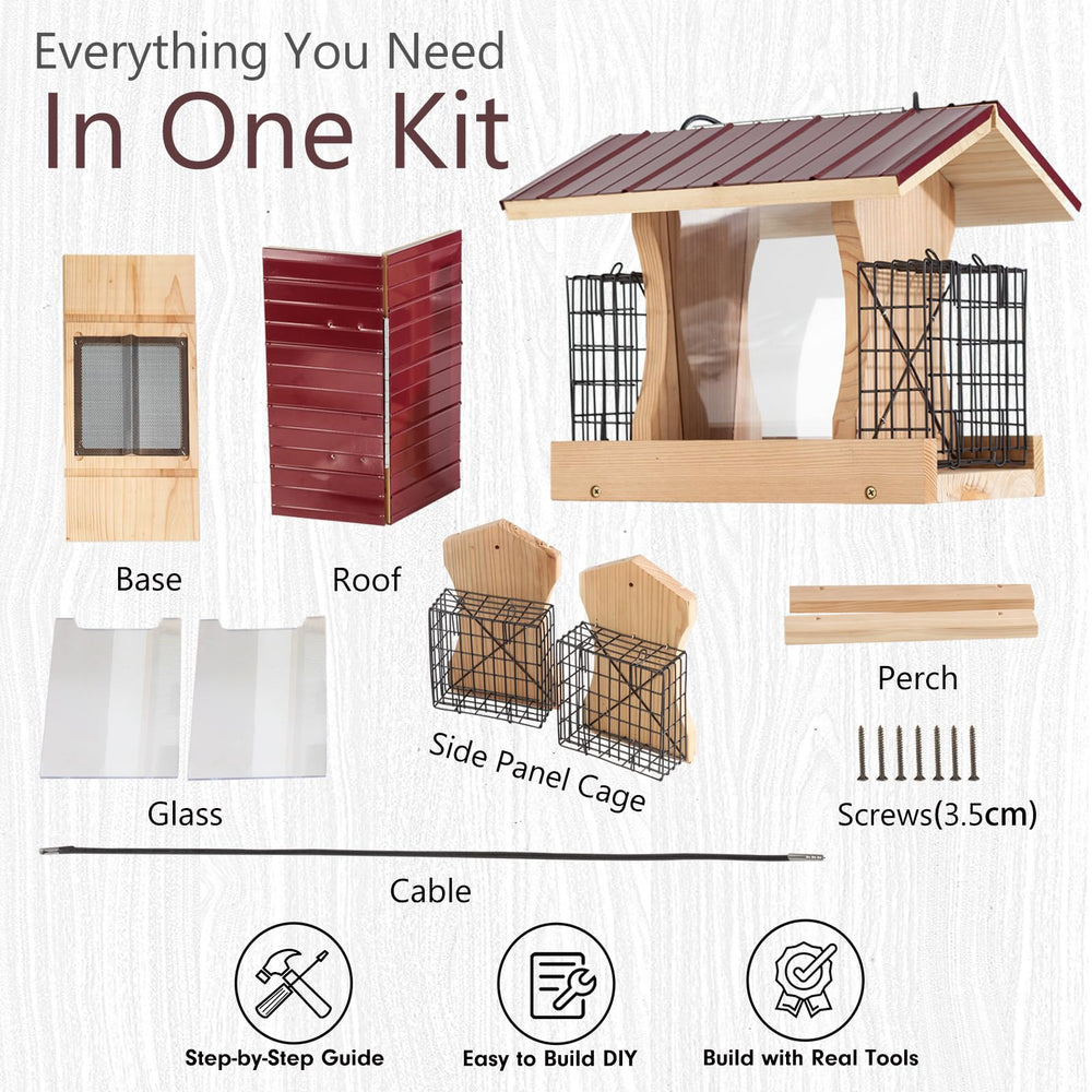 CEDAR ALPHA multiple birds feeding demonstrating attraction and accessibility
