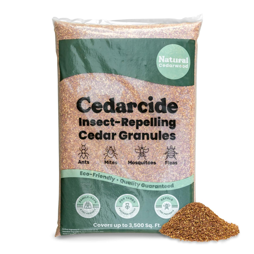 Cedarcide front bag showing product branding and size for clear recognition and trust