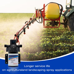 Ceelpeopar pump mounted on a sprayer tank showing easy universal installation