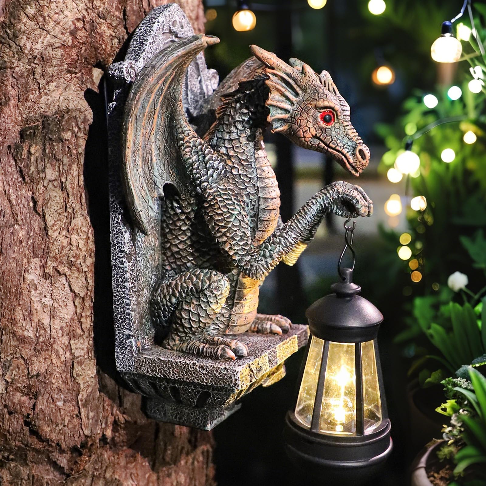 CeiooCei dragon front view showing decorative detail and garden charm