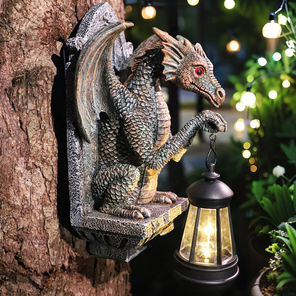 CeiooCei dragon front view showing decorative detail and garden charm