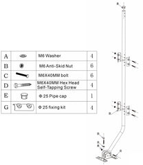 cekay mounted pole with antenna on roof for improved reception