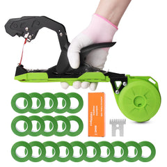 Cekegon tapener front view showing ergonomic grip and tool shape for faster tying