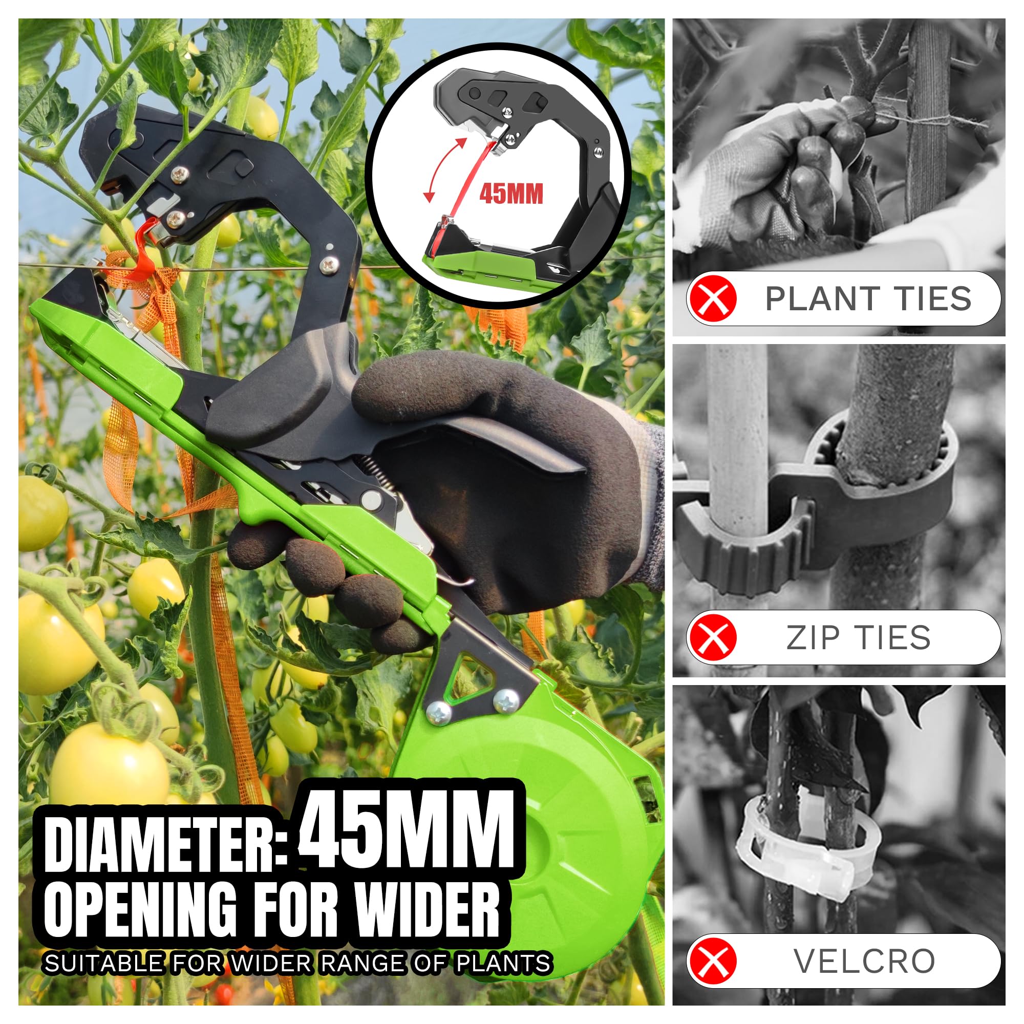 Cekegon tapener side profile highlighting non-slip handle for comfortable use