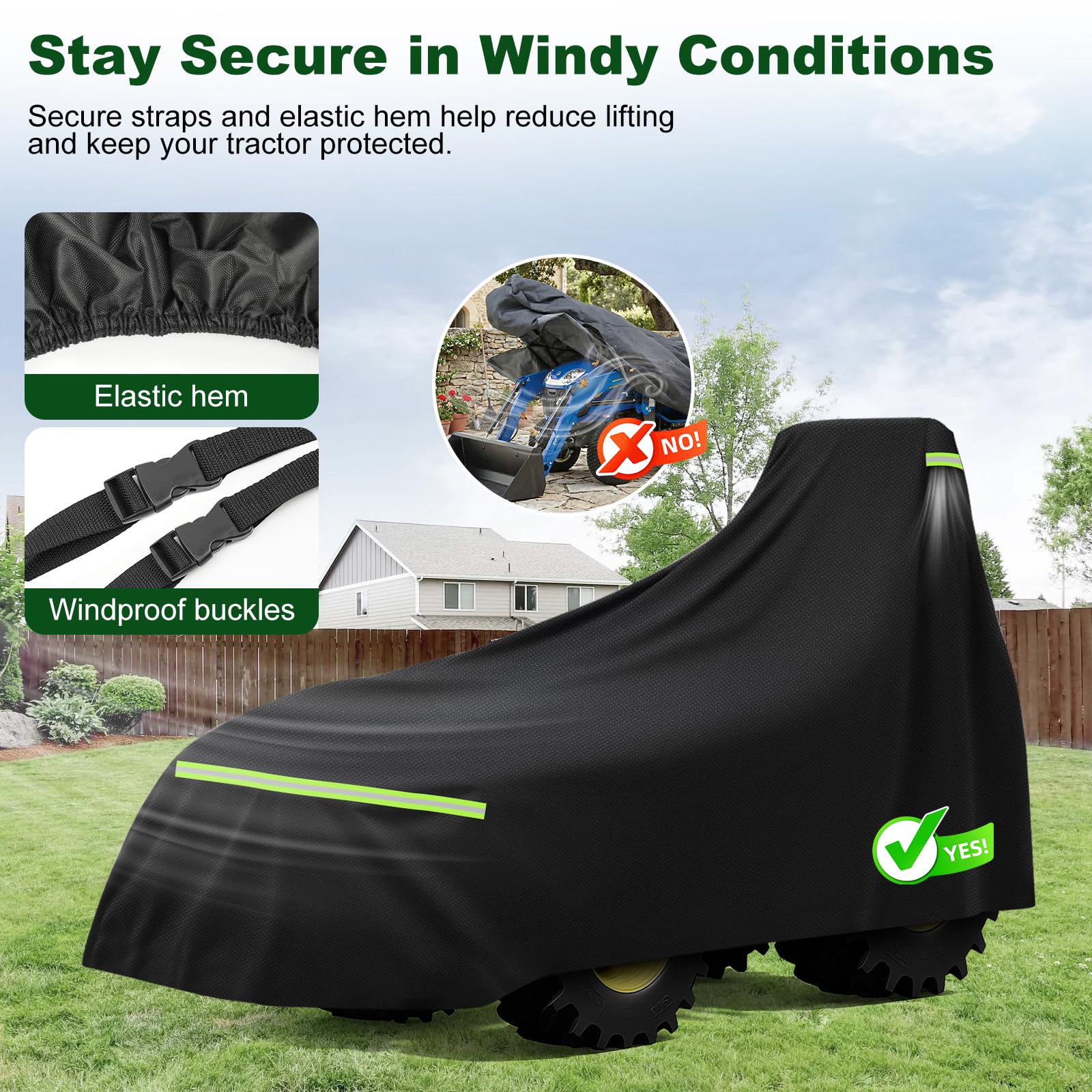 CEMOFE buckle and strap detail demonstrating secure windproof fastening
