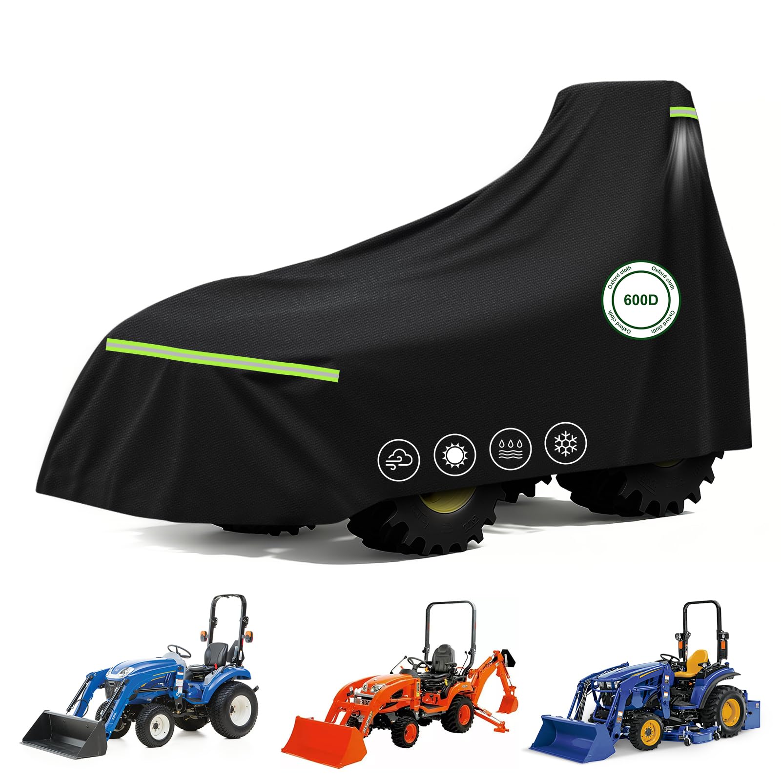 CEMOFE tractor cover front view showing full protection and weather resistance
