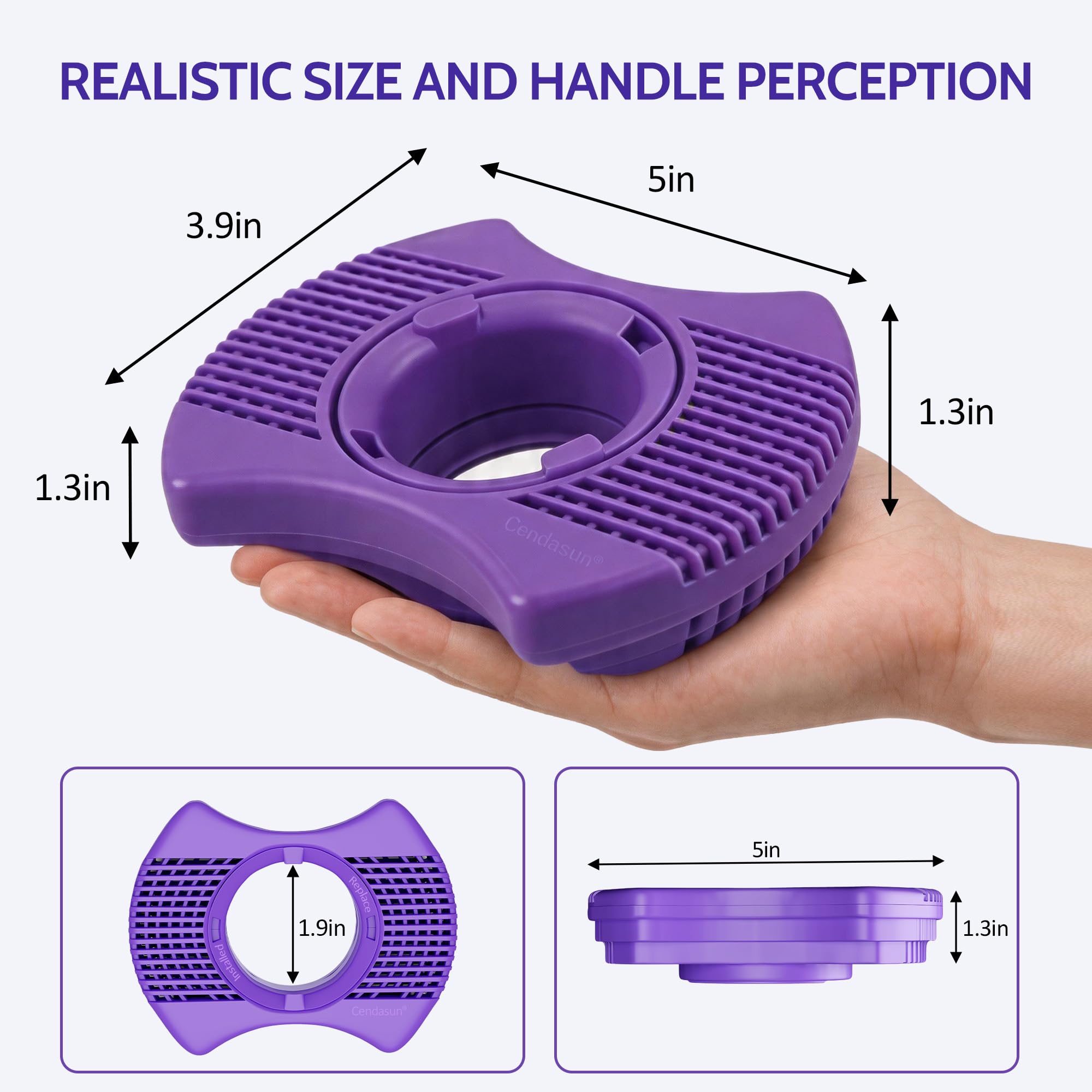 Cendasun date ring detail for easy six-month replacement reminders