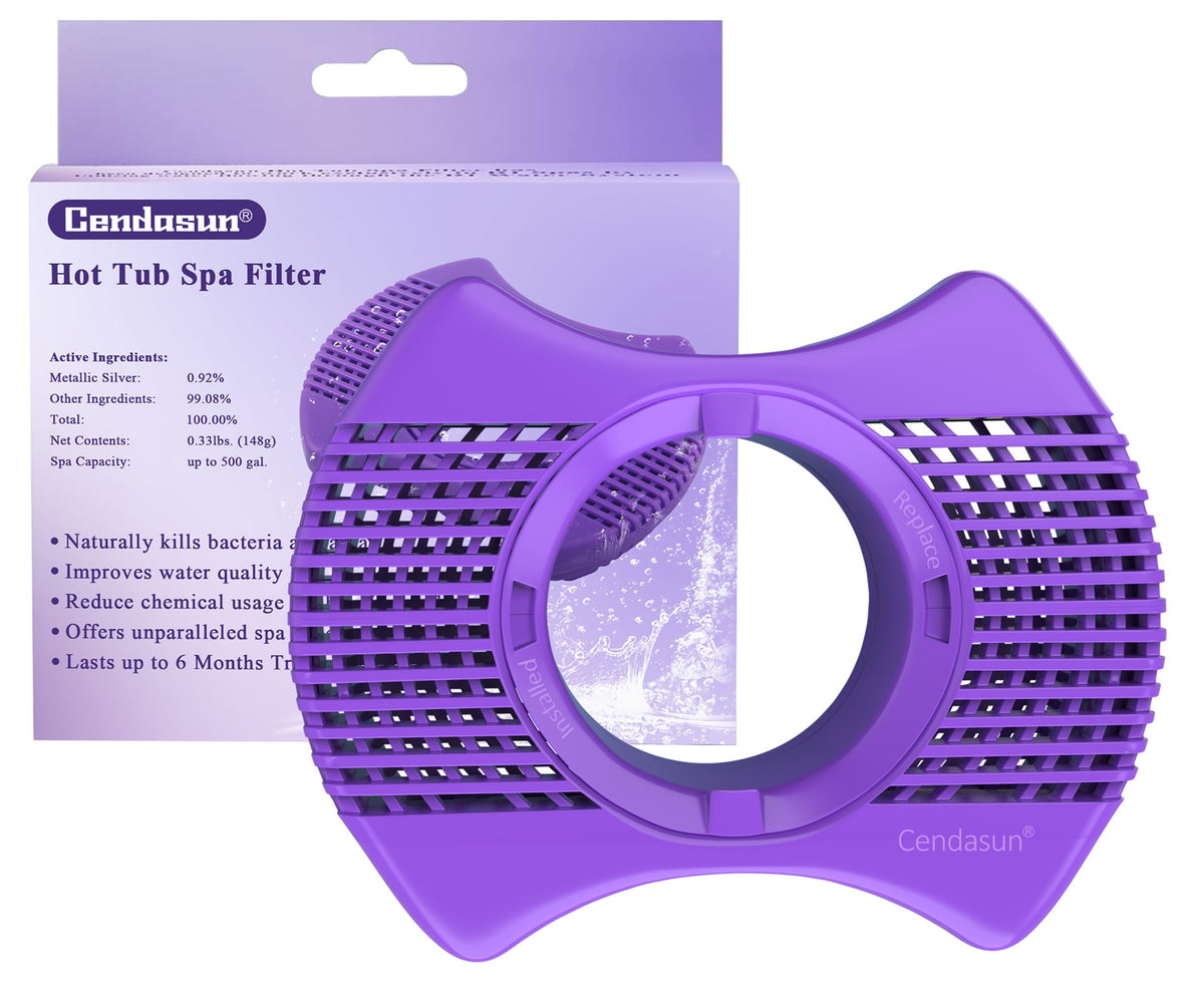 Cendasun front packaging showing cartridge and clear spa benefits