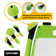 Centurion folded spout profile demonstrating compact storage benefit